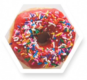 red sprinkles do-nut